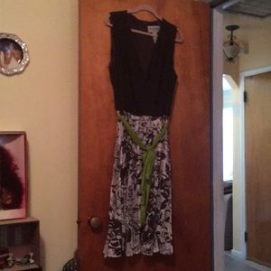 White and brown dress never worn